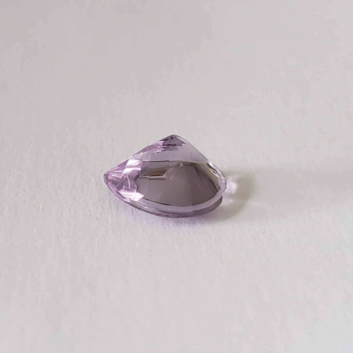 Amethyst | Heart Shape | Faceted Bottom Cabochon Top | Purple | 12mm 4.2ct