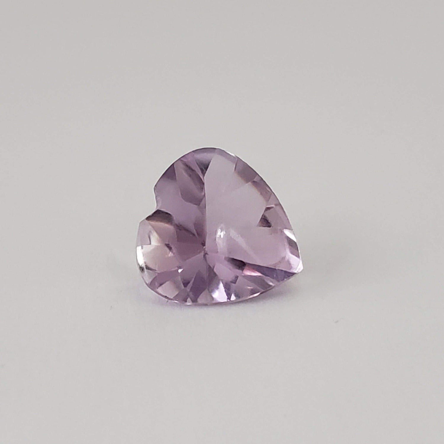 Amethyst | Heart Shape | Faceted Bottom Cabochon Top | Purple | 12mm 4.2ct