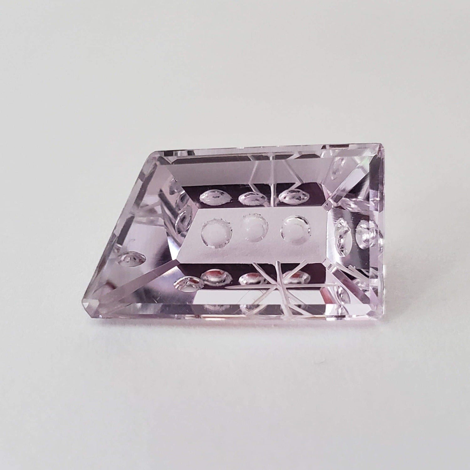 Amethyst | Laser Cut Modified Rectangle | Purple | 22x13mm 18.5ct