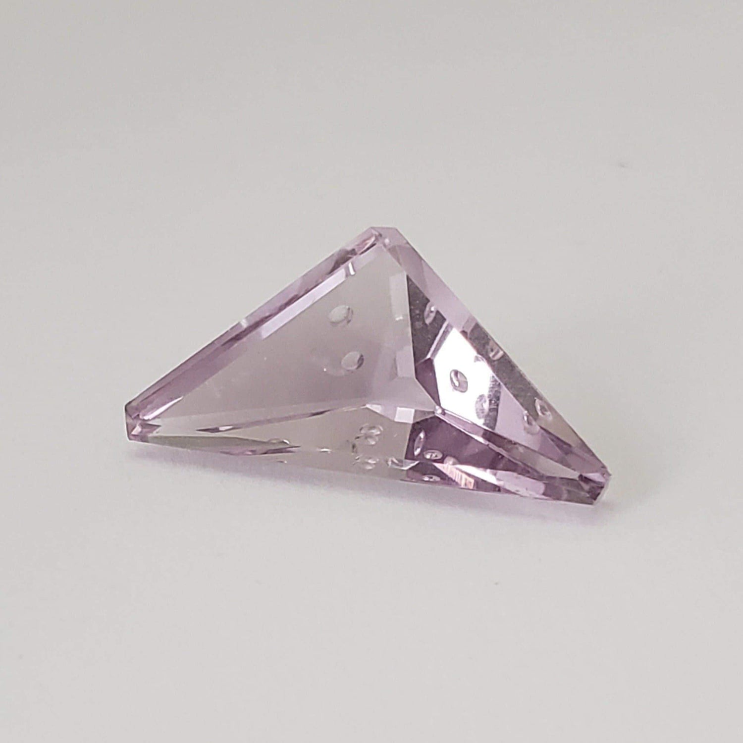 Amethyst | Laser Cut Modified Triangle | Purple | 24x12mm 10.77ct | Canagem.com