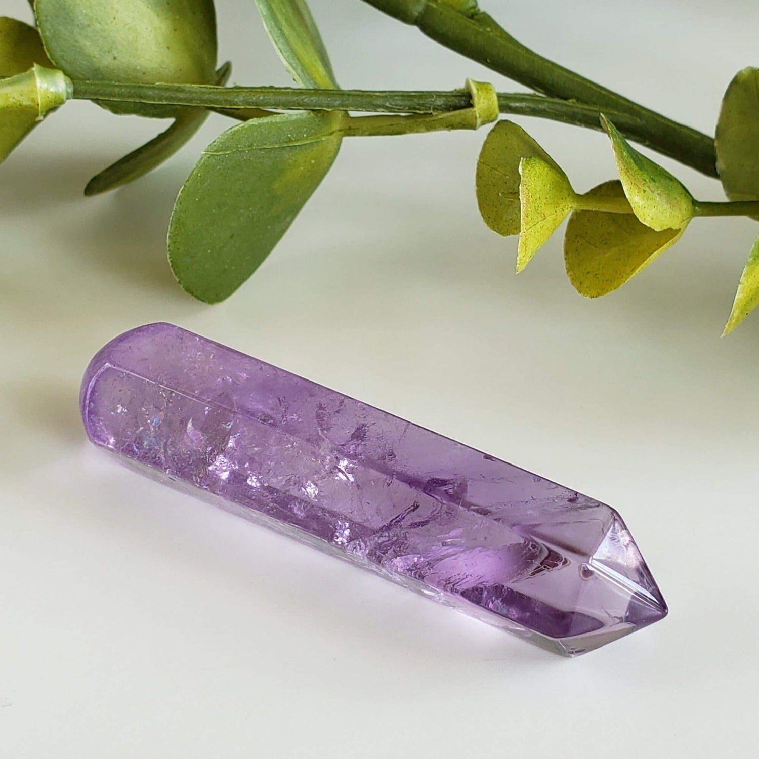 Amethyst Wand | Quartz Wand | Gemstone Wand | Purple Gem Stone Crystal | 62mm