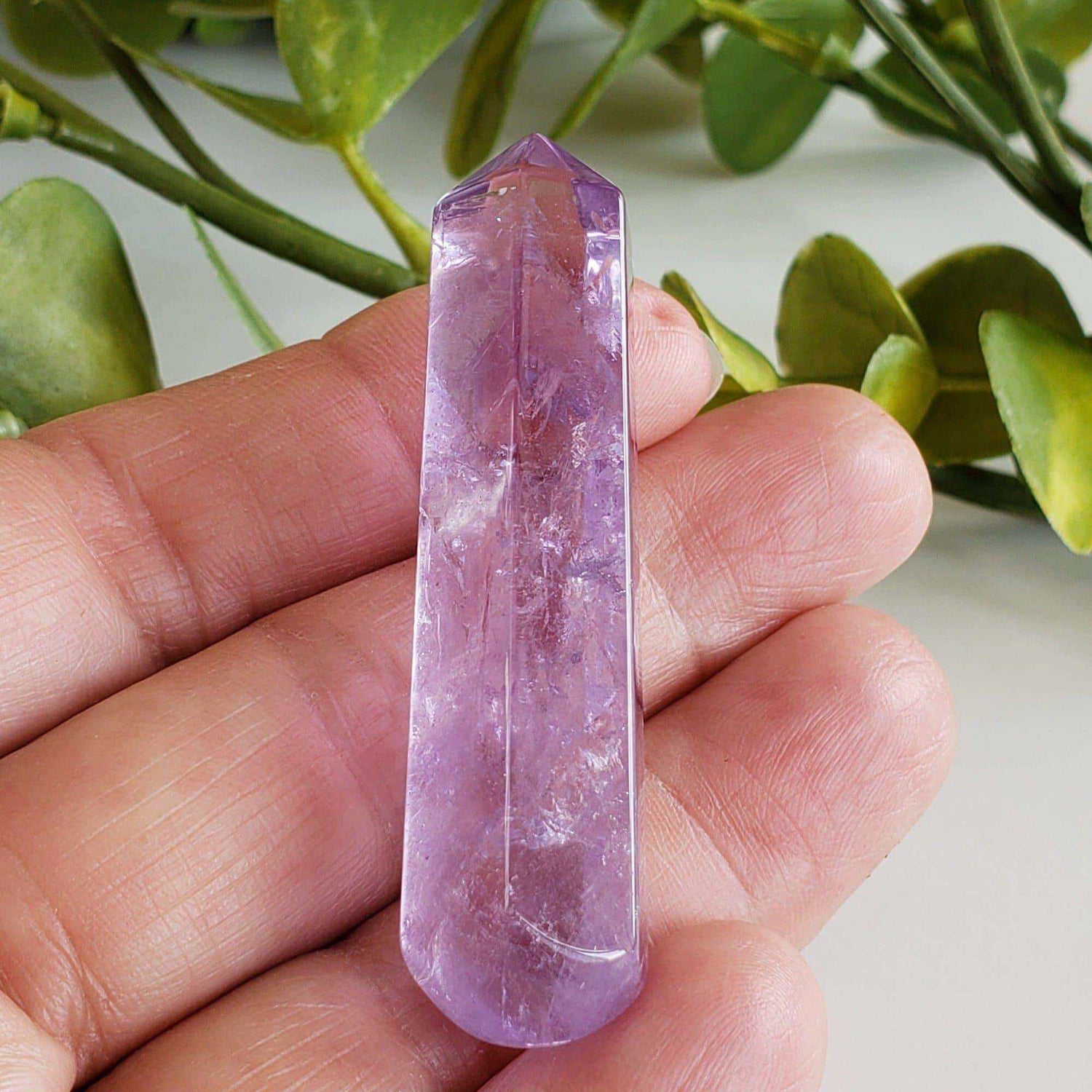 Amethyst Wand | Quartz Wand | Gemstone Wand | Purple Gem Stone Crystal | 62mm