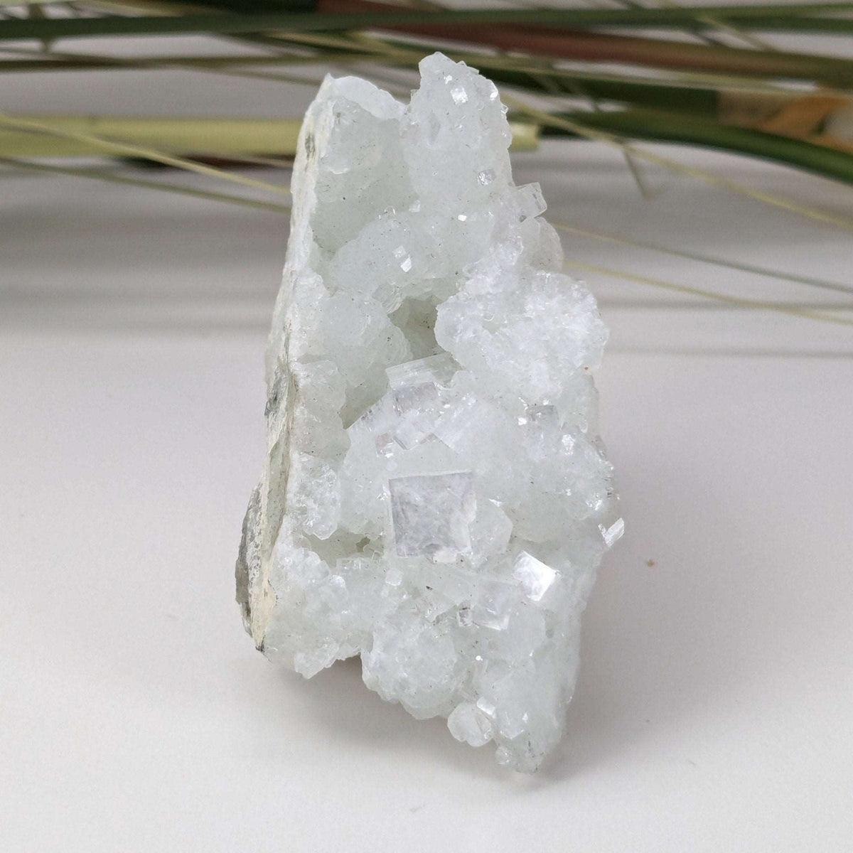  Apophyllite and Prehnite Cluster Crystal | 104 grams | Mumbai, India 