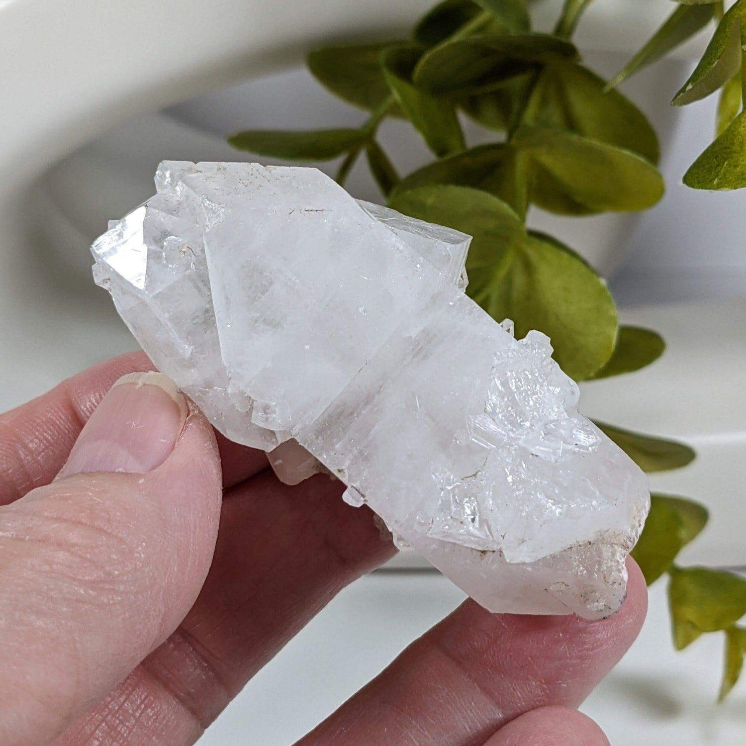 Apophyllite Cluster Crystal | Rare Phantom Double Terminated | 59 grams | Jalgaon India