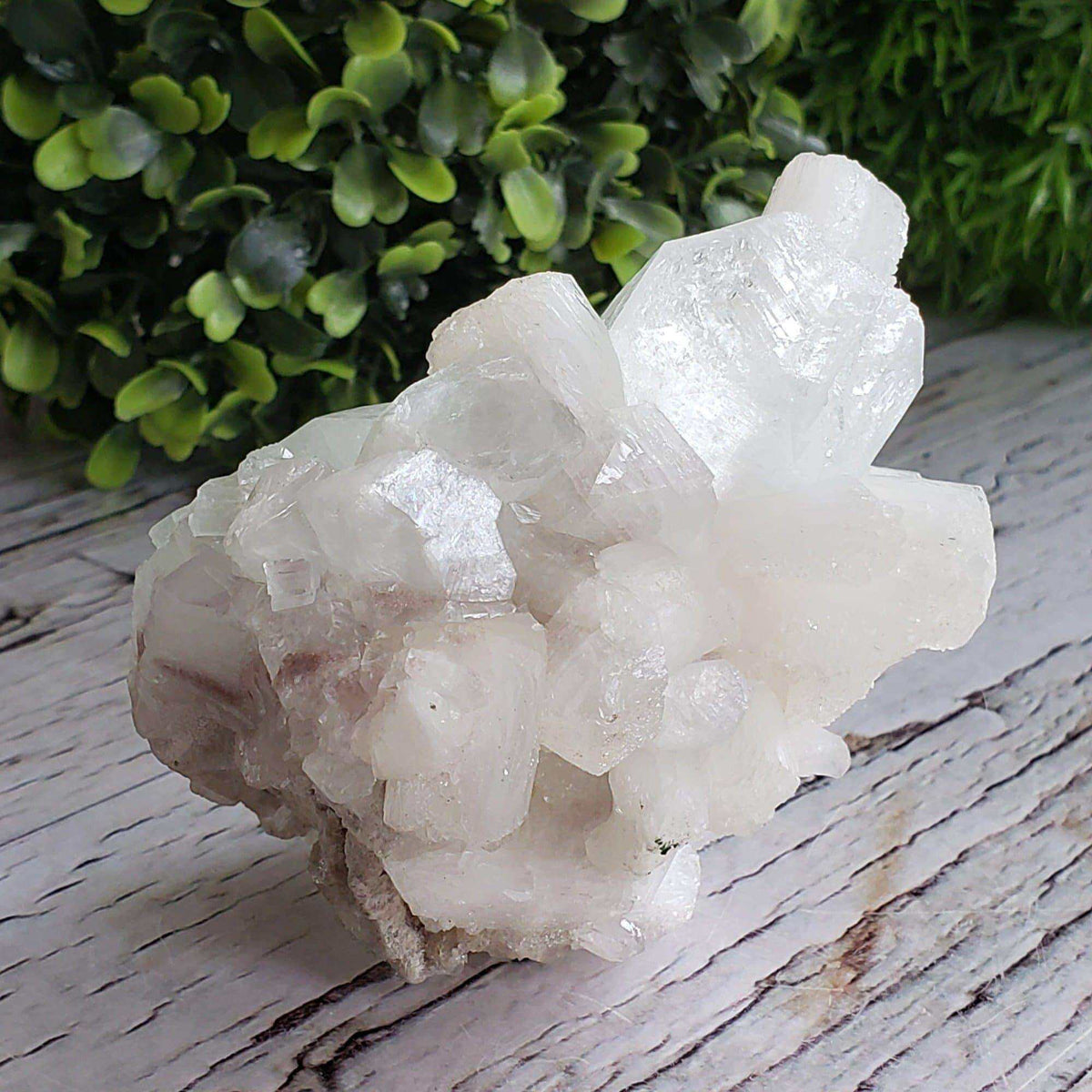 Apophyllite Stilbite Crystals on Quartz Druze | 270 Grams | Jalgaon, India
