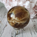 Brown Aragonite Sphere | 67 mm, 2.6 in | 427 grams | Canagem.com