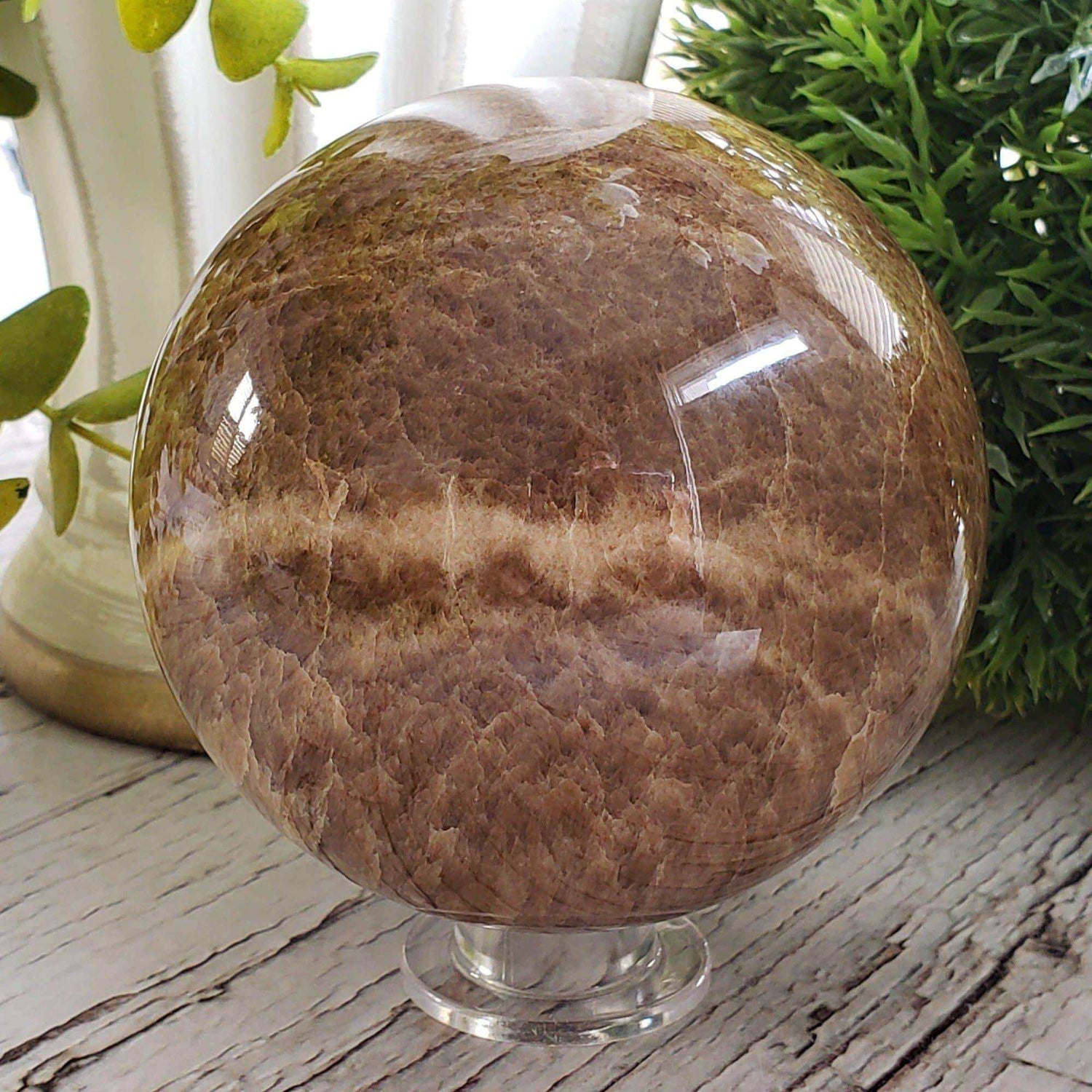 Aragonite Sphere | Quartz Crystal Sphere | 99 mm, 3.9 in | 1.4 kg