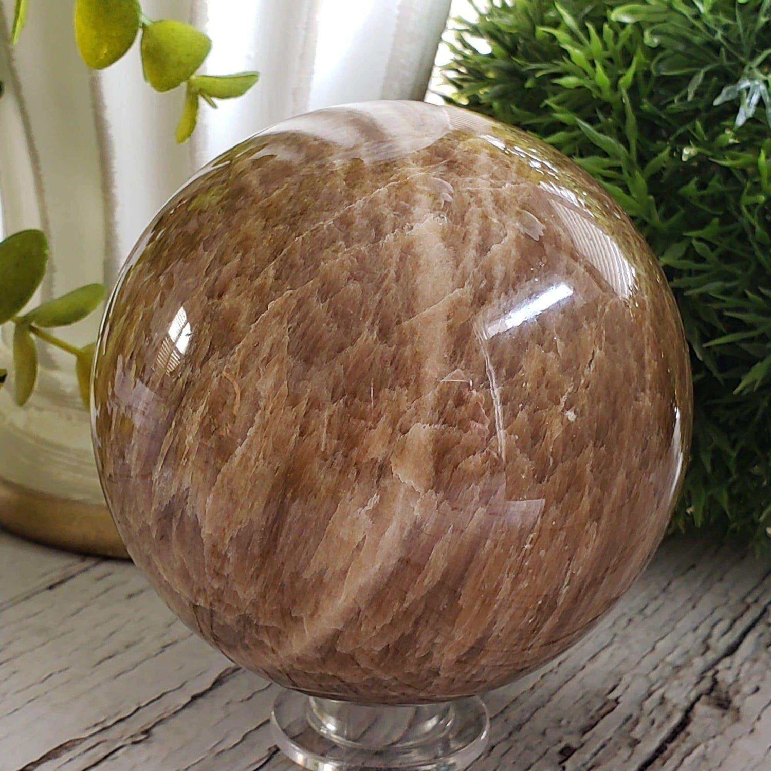 Aragonite Sphere | Quartz Crystal Sphere | 99 mm, 3.9 in | 1.4 kg