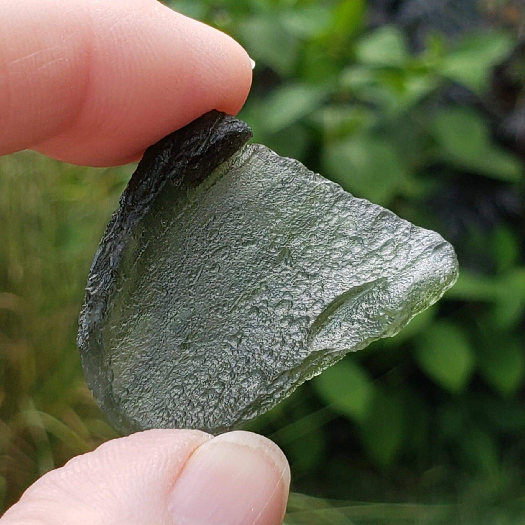 Authentic Moldavite | 7.18 Grams 35.9 Ct. | Impactite Melt Glass | Chlum Region, Czech Republic