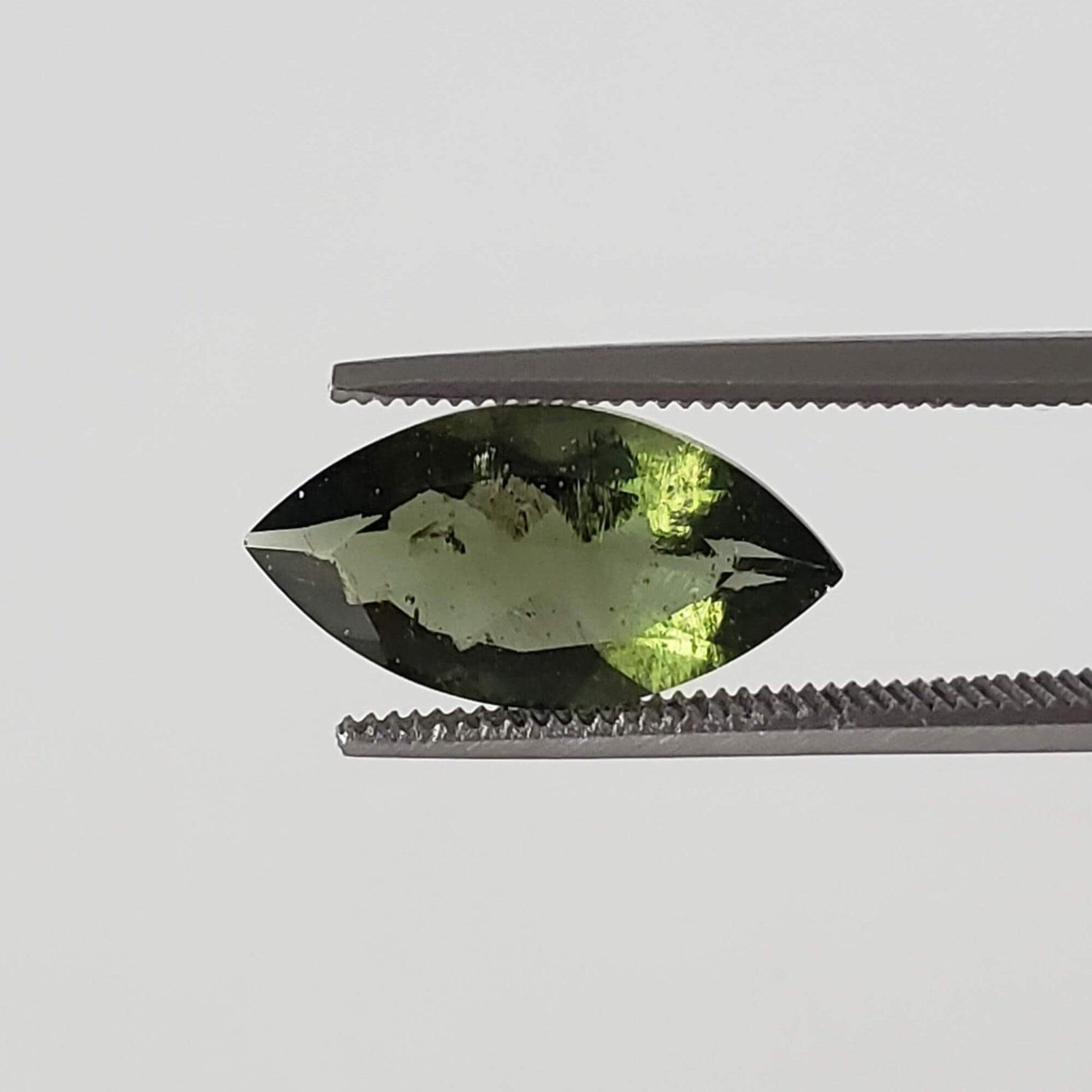 Authentic Moldavite | Marquise Cut | 14x7mm, 2.15ct | Chlum Region, Czech Republic