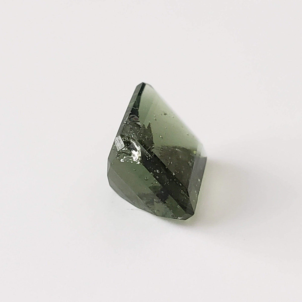 Authentic Moldavite | Octagon Cut | 10x8mm | Chlum Region, Czech Republic