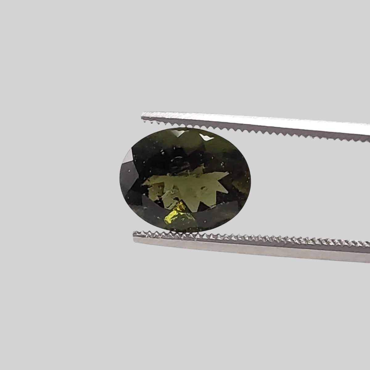 Authentic Moldavite | Oval Cut | 10x8mm | Chlum Region, Czech Republic