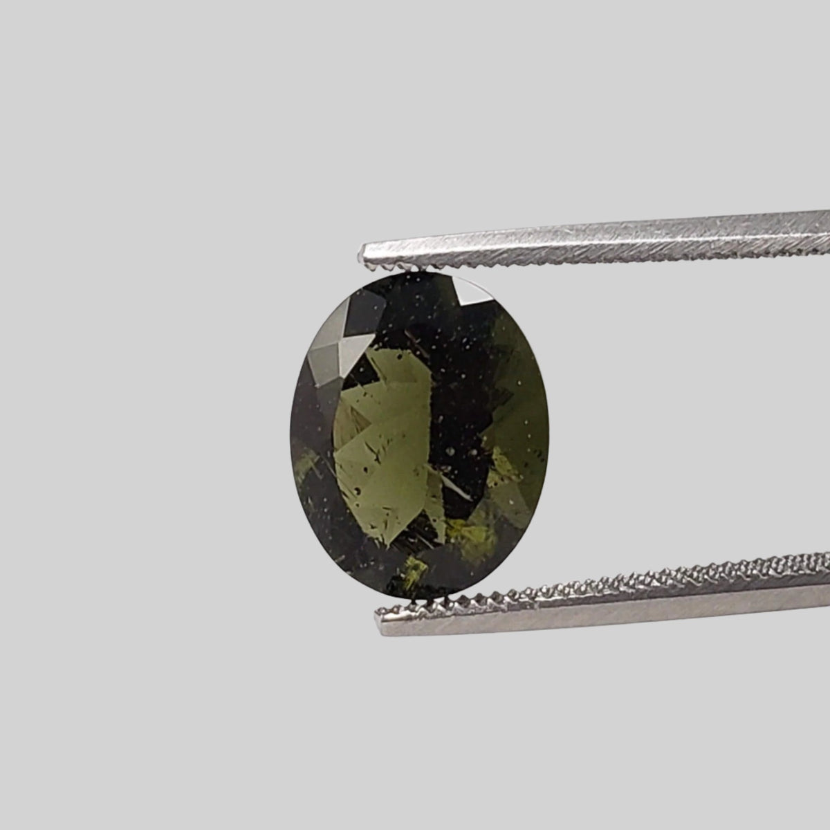 Authentic Moldavite | Oval Cut | 10x8mm | Chlum Region, Czech Republic