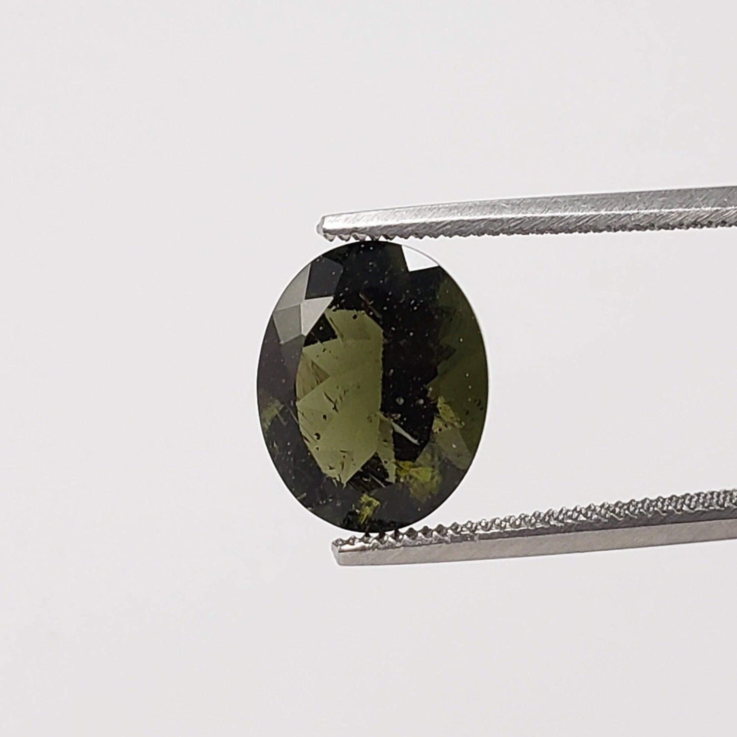 Authentic Moldavite | Oval Cut | 10x8mm | Chlum Region, Czech Republic