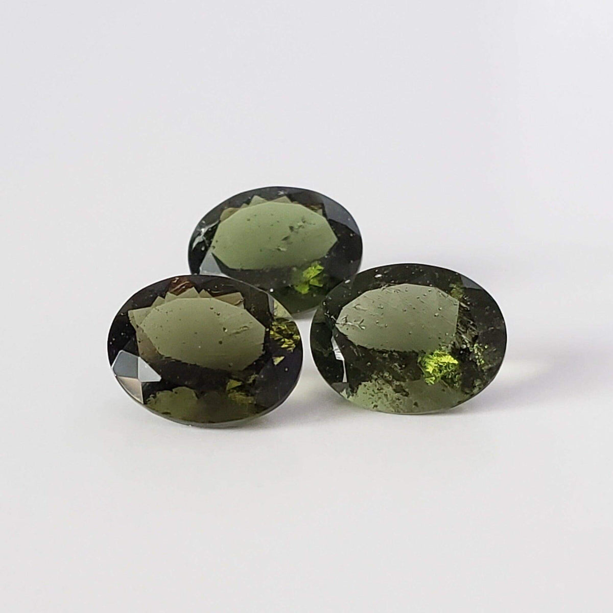 Authentic Moldavite | Oval Cut | 10x8mm | Chlum Region, Czech Republic