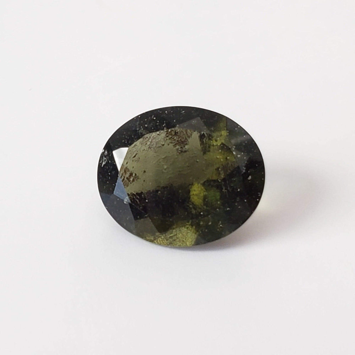 Authentic Moldavite | Oval Cut | 12x10mm | Chlum Region, Czech Republic