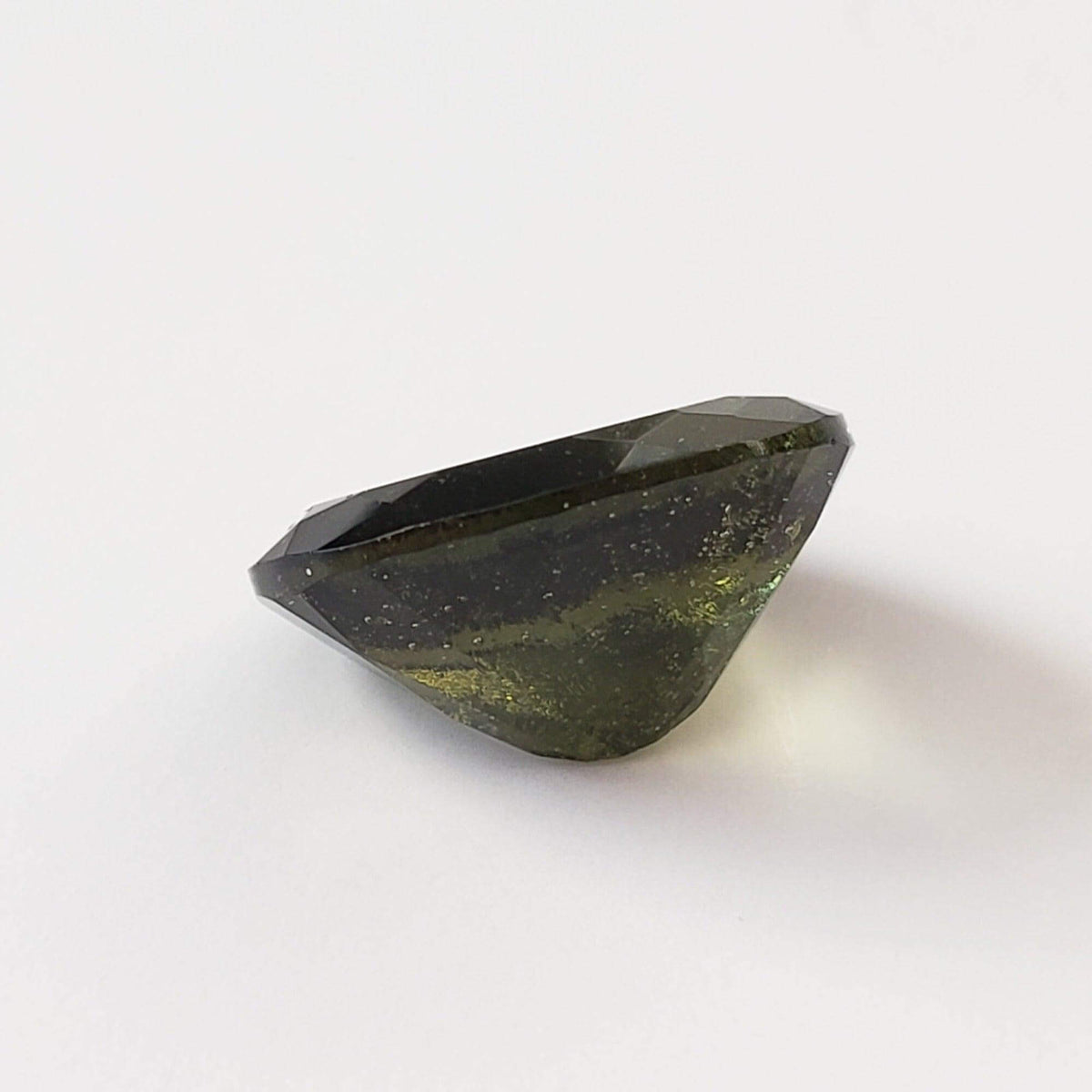 Authentic Moldavite | Oval Cut | 12x10mm | Chlum Region, Czech Republic