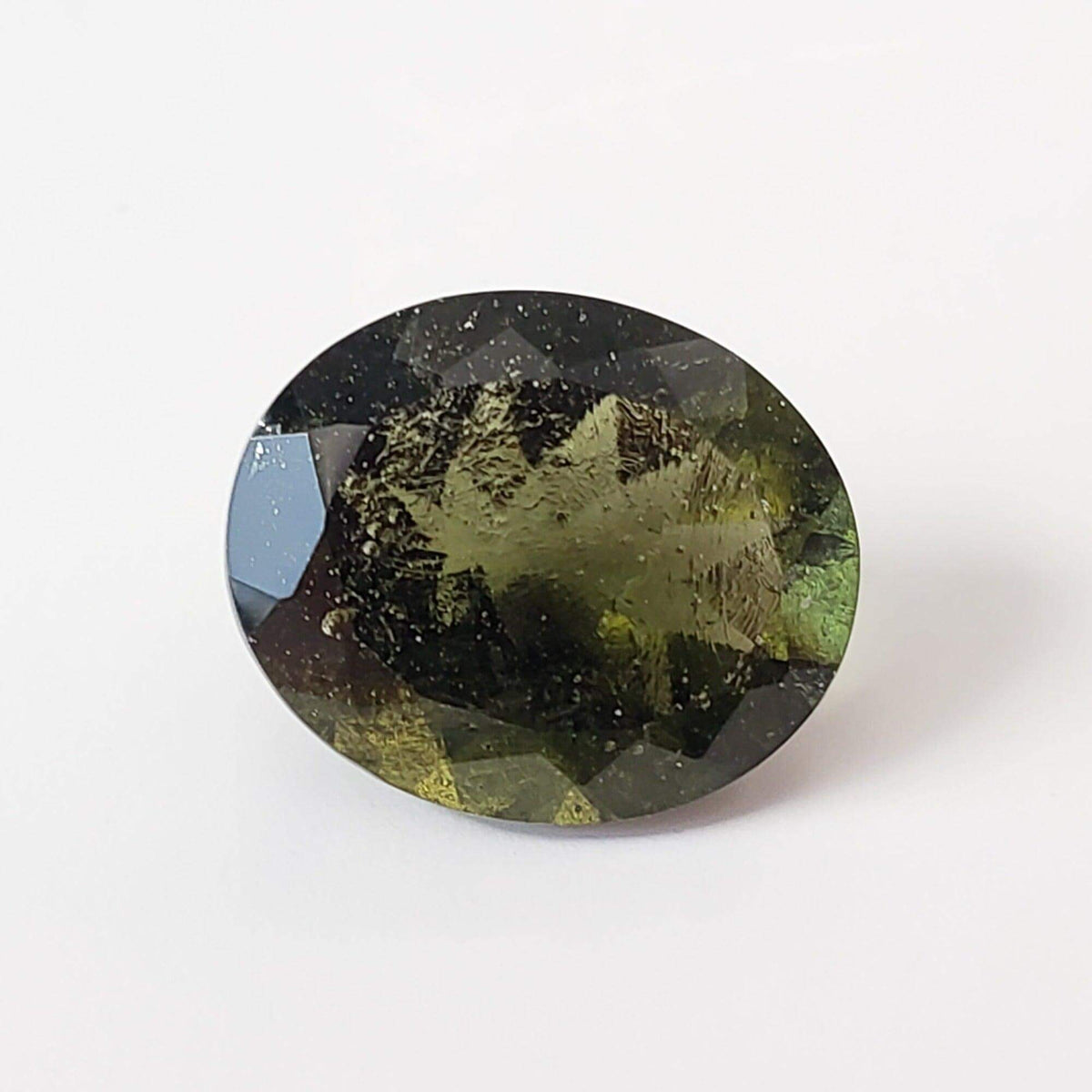 Authentic Moldavite | Oval Cut | 12x10mm | Chlum Region, Czech Republic