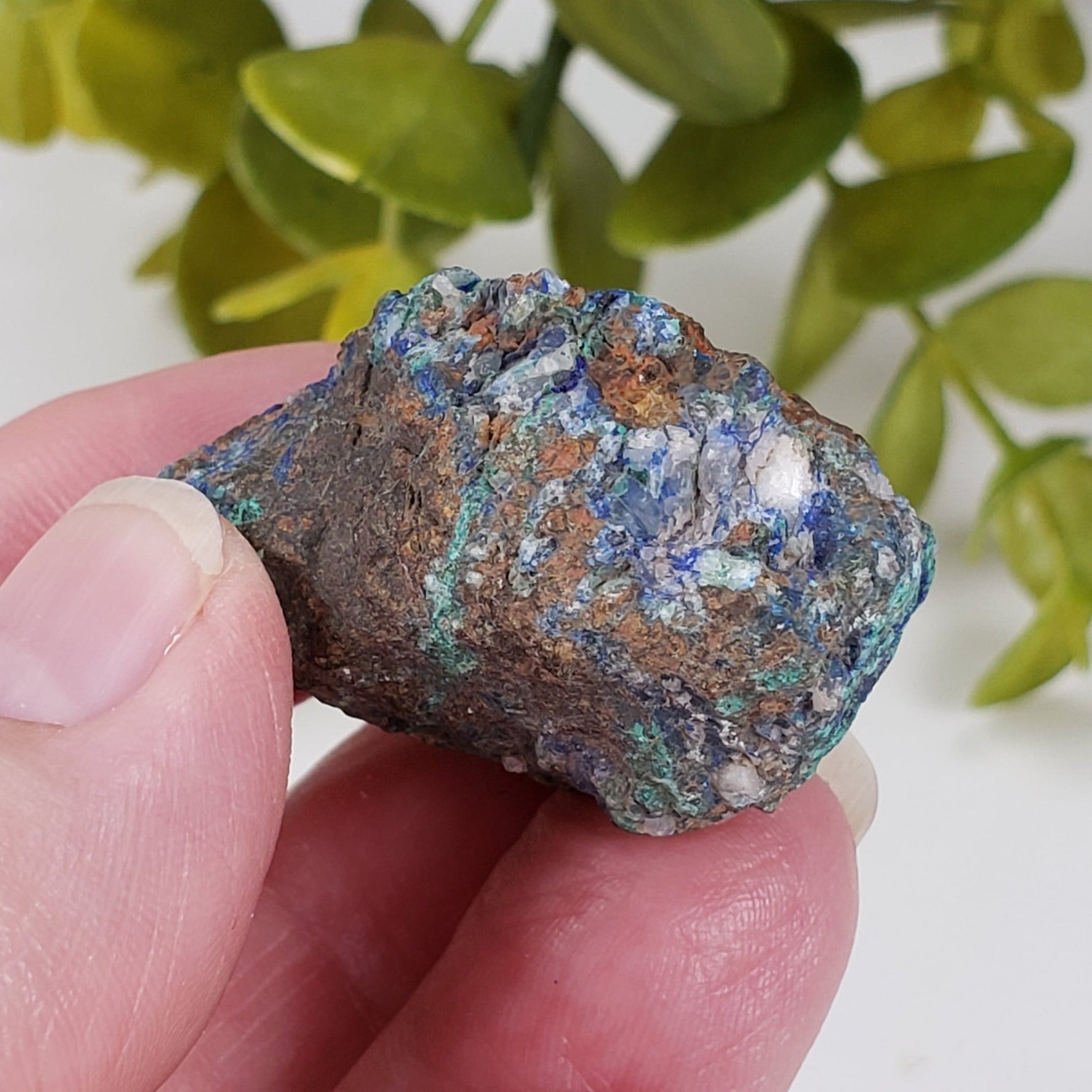  Azurite, Malachite and Quartz 28.7 grams  from Zacatecas, Mexico 