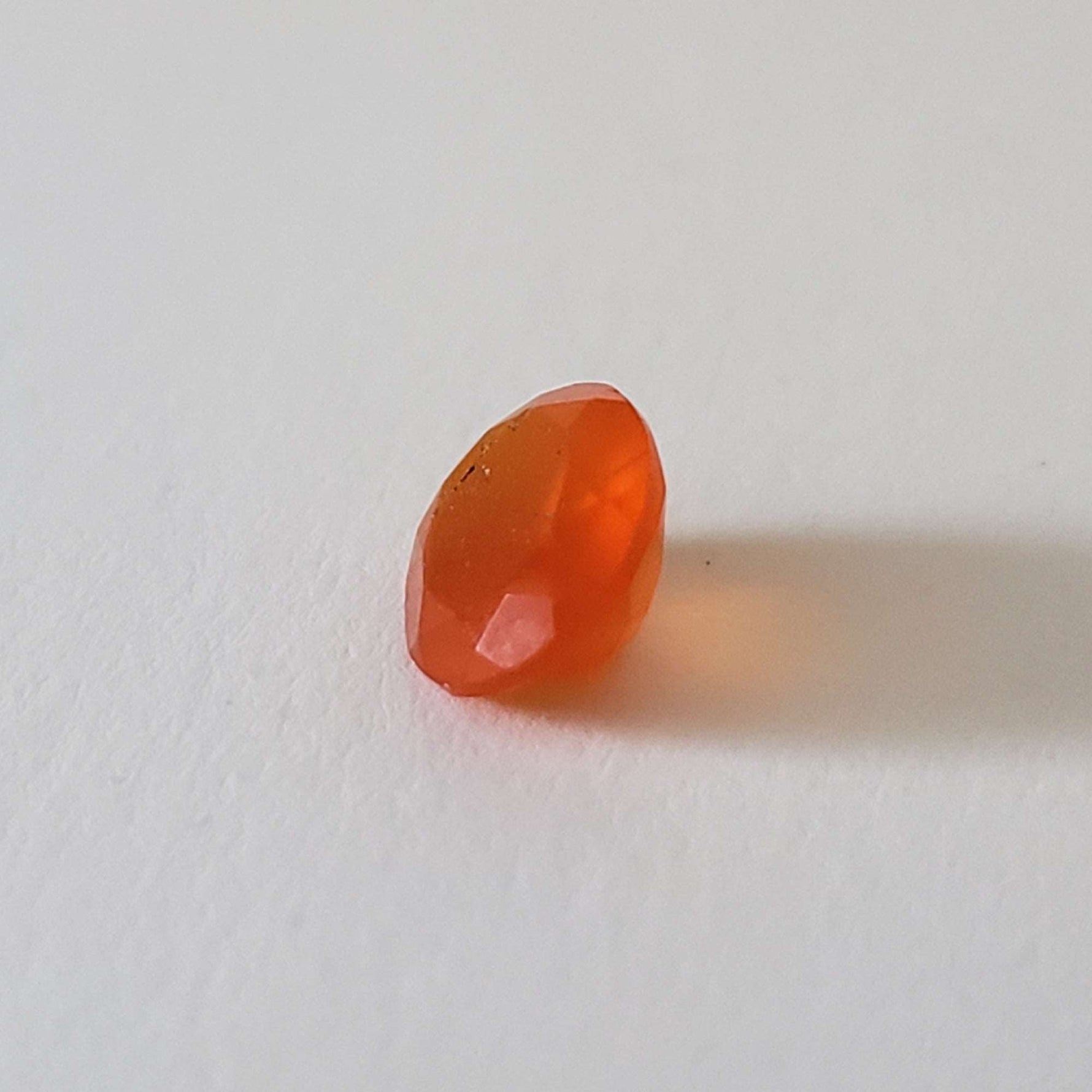  Carnelian | Oval Cut | Orange | 9x7mm 