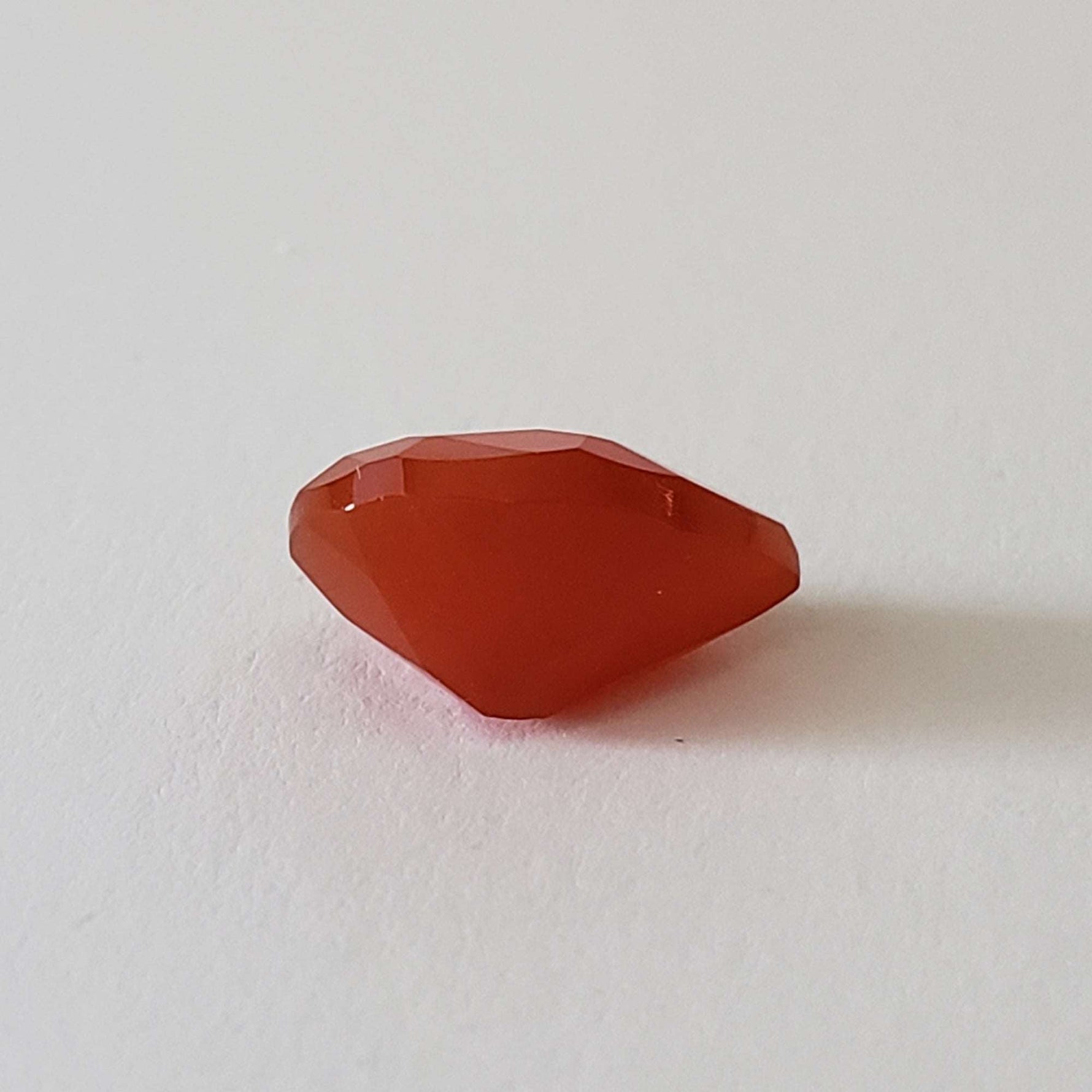  Carnelian | Pear Shape Cut | Orange | 11.8x7.8mm 