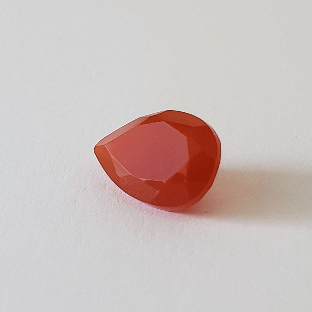  Carnelian | Pear Shape Cut | Orange | 11.8x7.8mm 