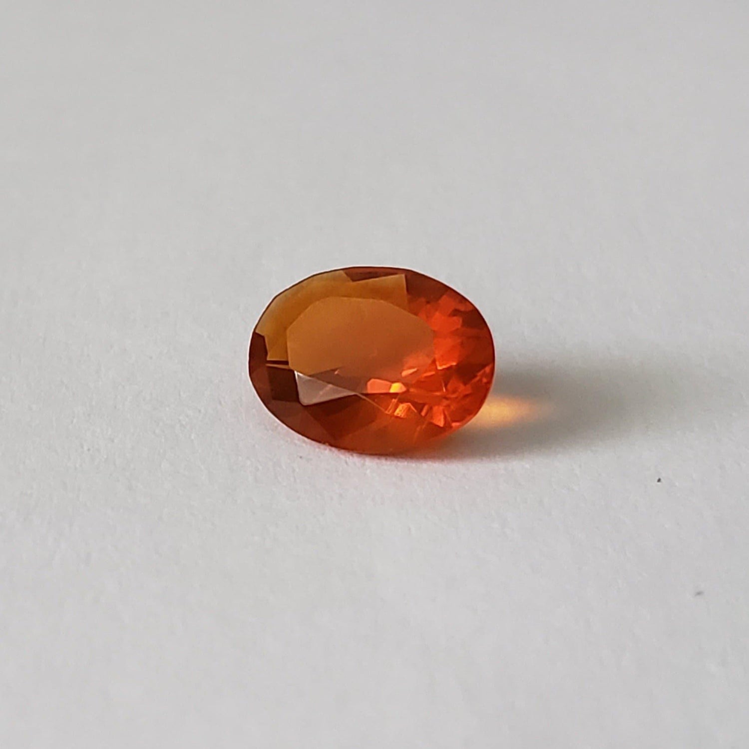 Cherry Opal | Oval Cut | Reddish Orange | Natural | 9x7mm 1.11ct | Appraisal Included