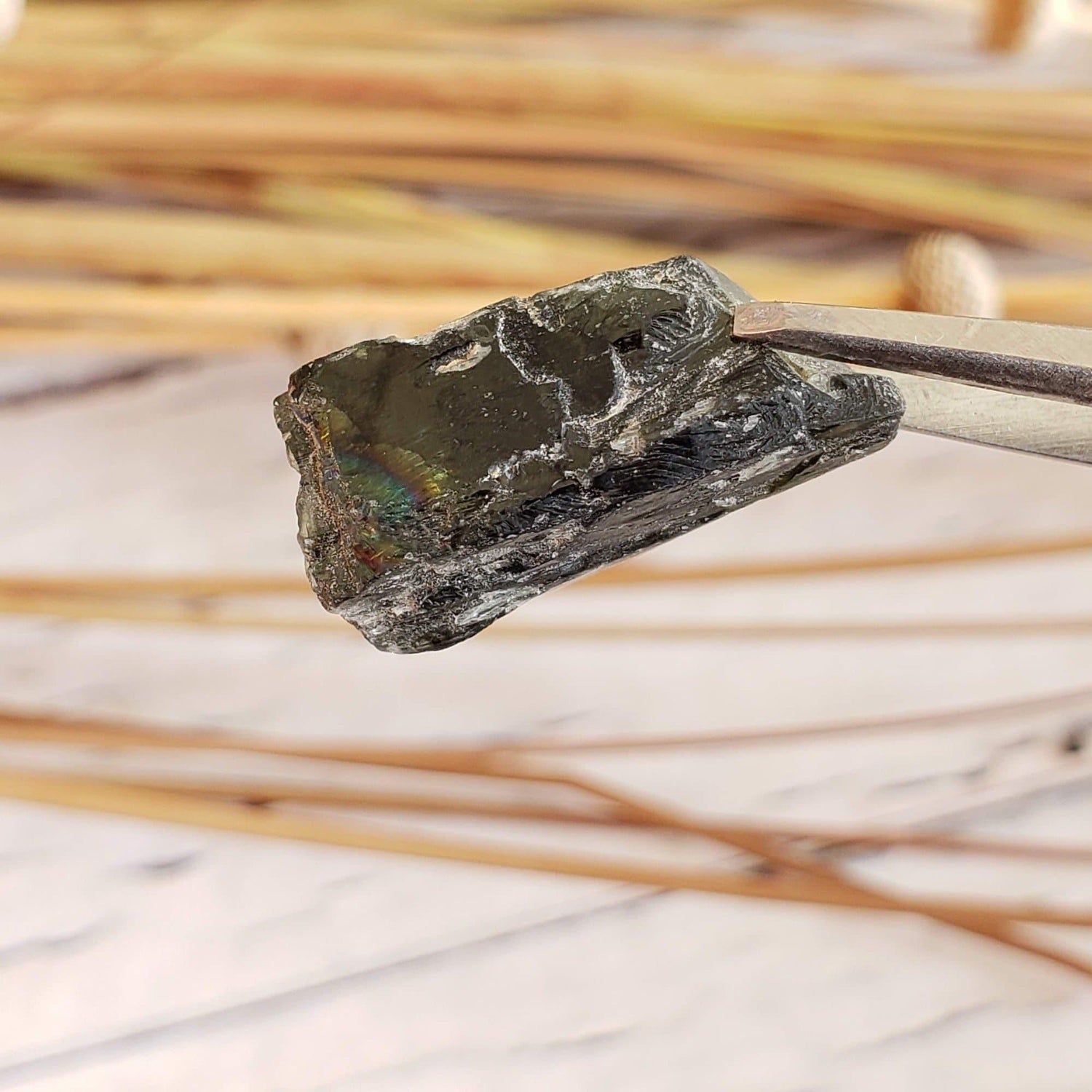 Chrome Diopside | Rough Crystal Dark | Green Mineral | 11.17ct | Africa