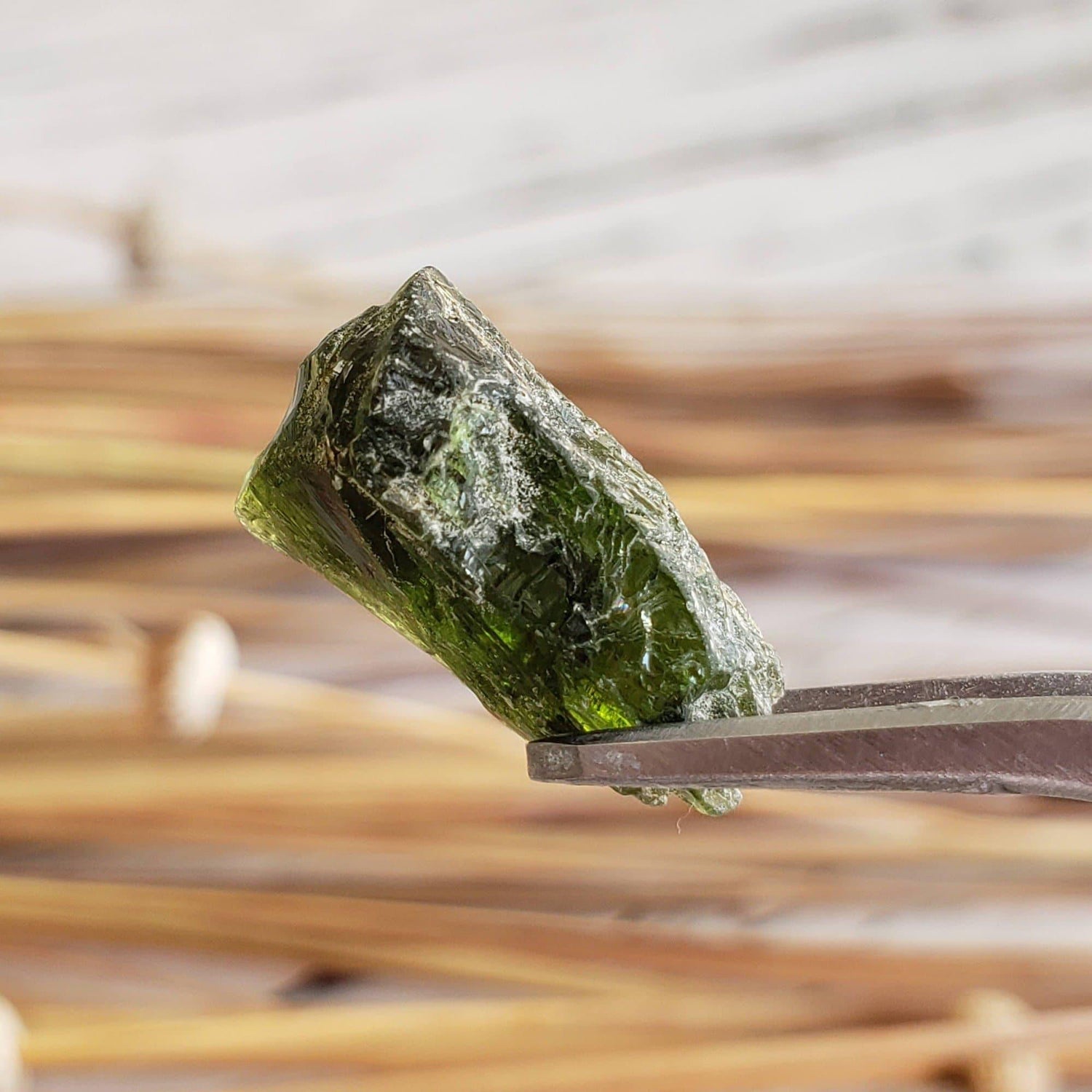 Chrome Diopside | Rough Crystal | Dark Green Mineral | 8.23ct | Africa