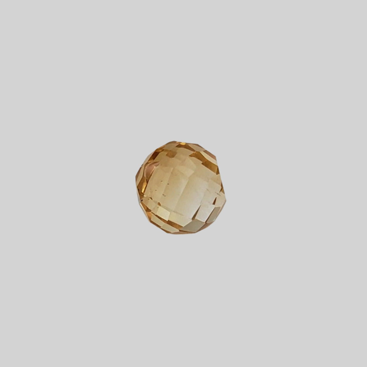  Citrine | Faceted Sphere | Yellow Golden | 8.5mm 4.3ct 