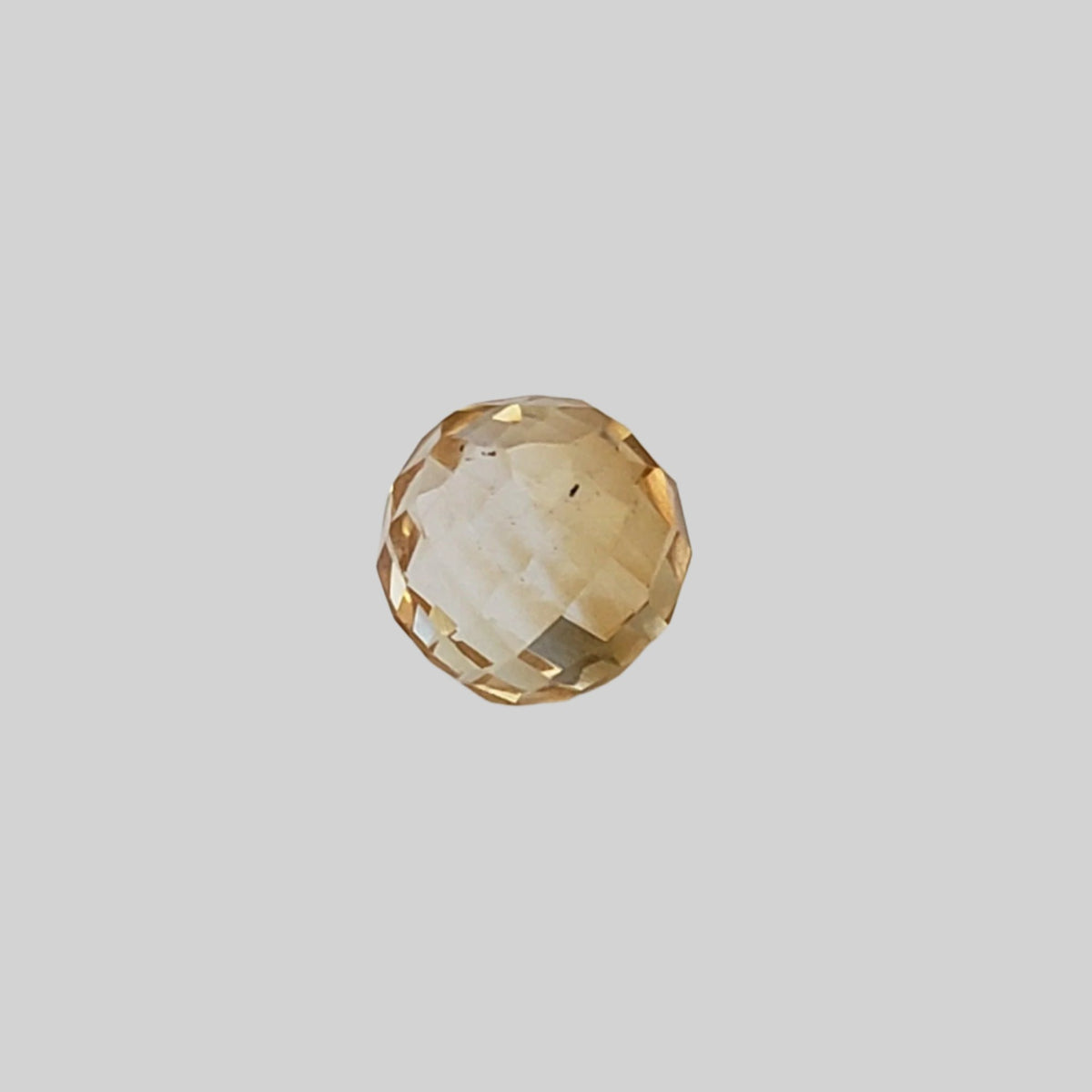  Citrine | Faceted Sphere | Yellow Golden | 8.5mm 4.3ct 