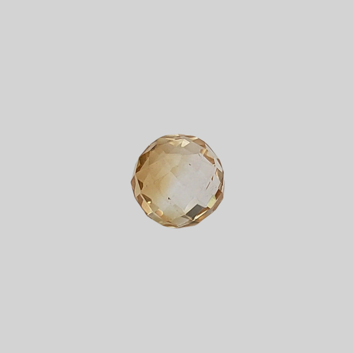  Citrine | Faceted Sphere | Yellow Golden | 8.5mm 4.3ct 