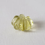 Citrine | Half Drilled Flower Shape | Lemon Yellow | 11mm 5.44ct