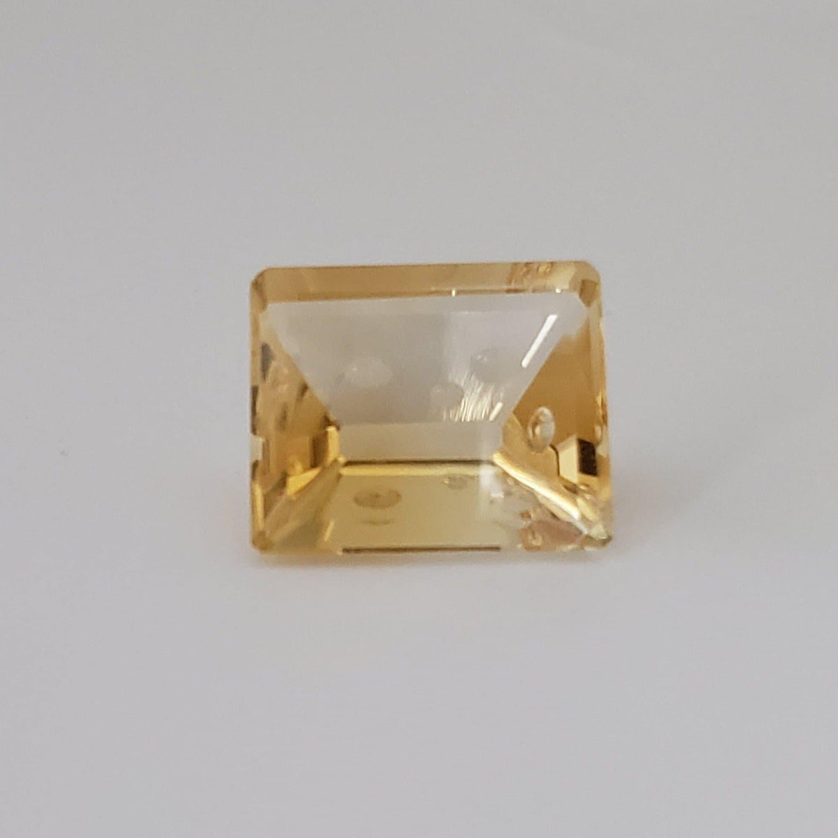  Citrine | Laser Cut Baguette | Yellow Orange | 15.7x13.2mm 12.44ct 