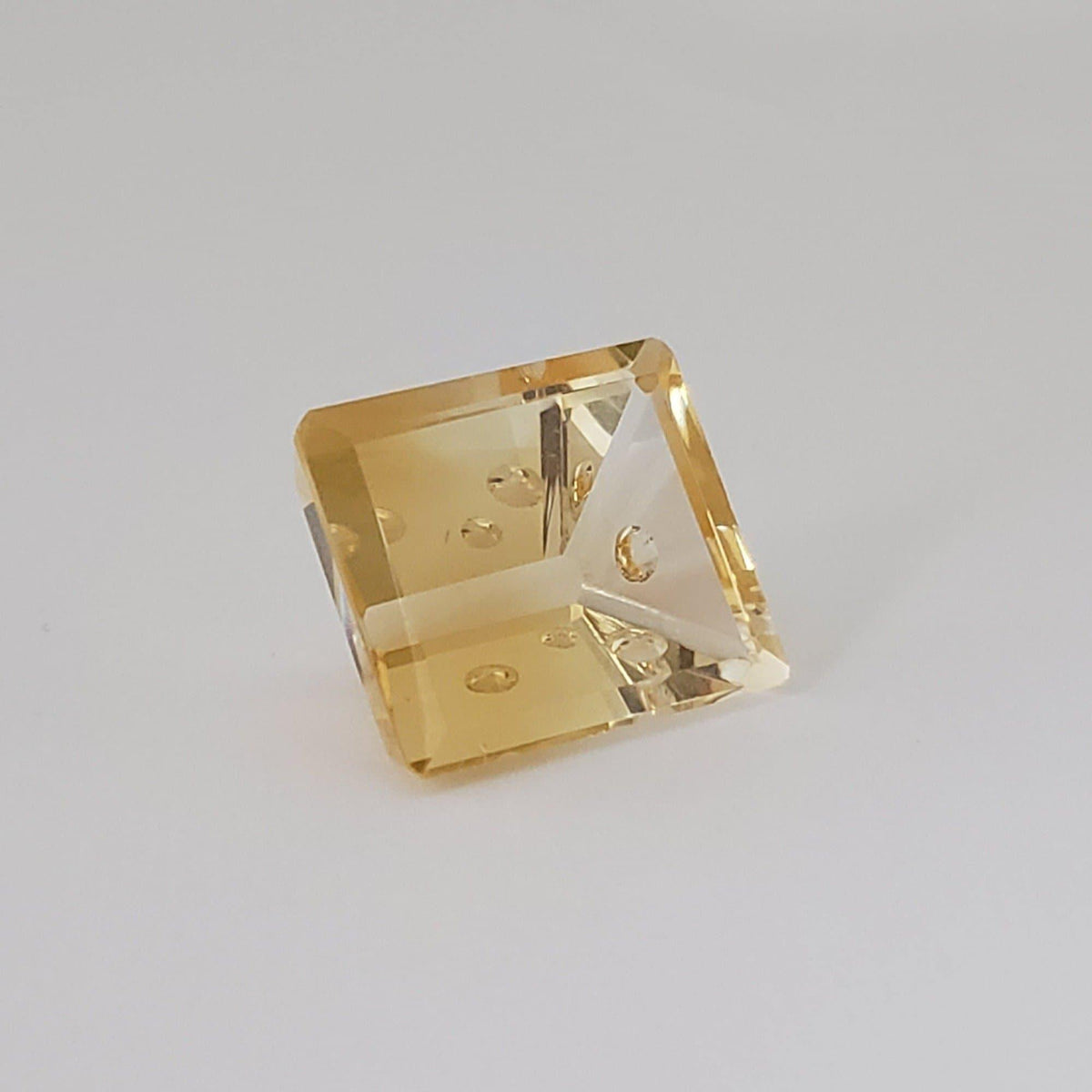  Citrine | Laser Cut Baguette | Yellow Orange | 15.7x13.2mm 12.44ct 