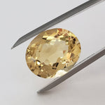  Citrine | Unheated Citrine | Oval Facet | Golden Yellow | 15.5x12.9mm 9.66ct | Madagascar 