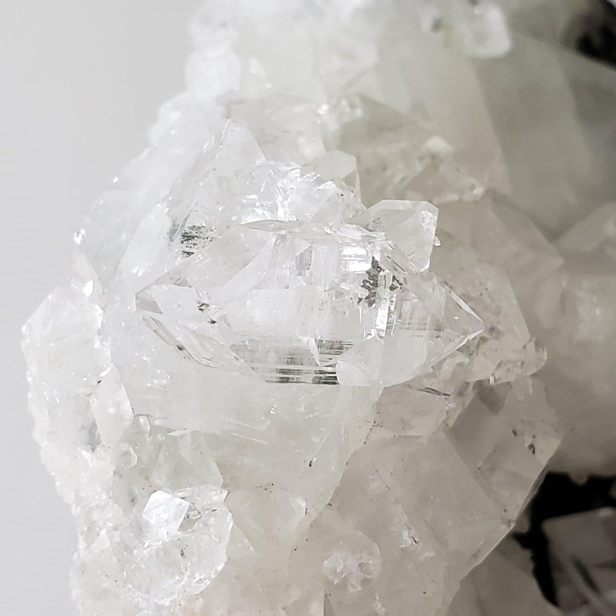 Clear Apophyllite Crystal Cluster on Druse Matrix | 893 Grams | Jalgaon, India