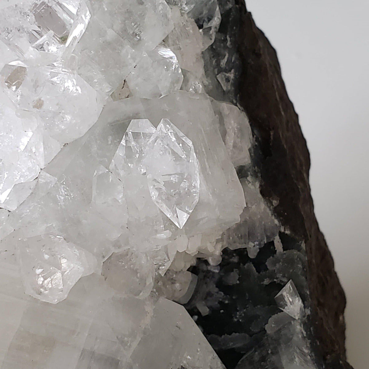 Clear Apophyllite Crystal Cluster on Druse Matrix | 893 Grams | Jalgaon, India