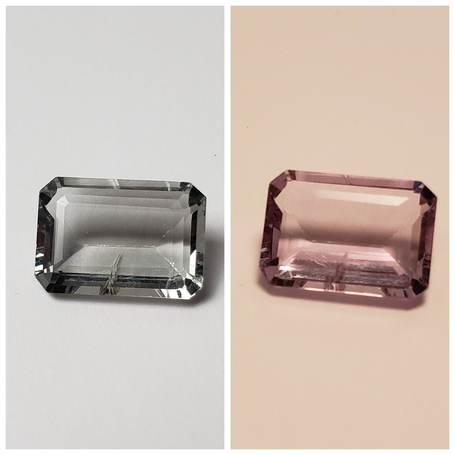Color Change Fluorite | Octagon Cut | Green to Purple | 15.5x10.9mm 9.5Ct