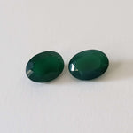  Dark Green Onyx Pair | Oval Cut | 8x6mm 