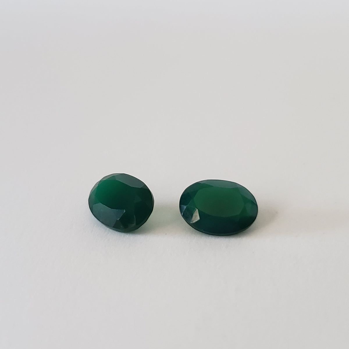  Dark Green Onyx Pair | Oval Cut | 8x6mm 