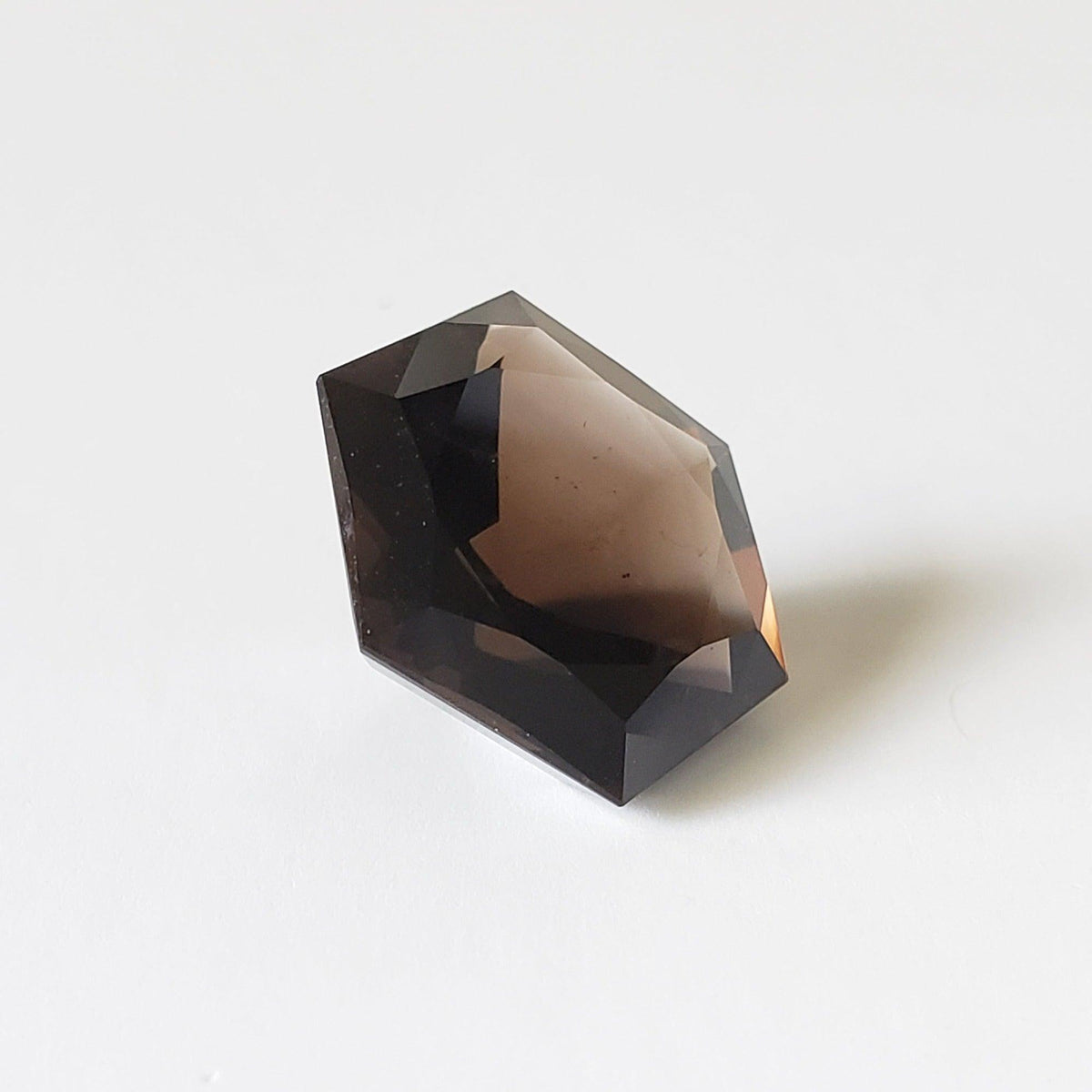  Dark Smoky Quartz | Hexagon Cut | 16mm 13ct 