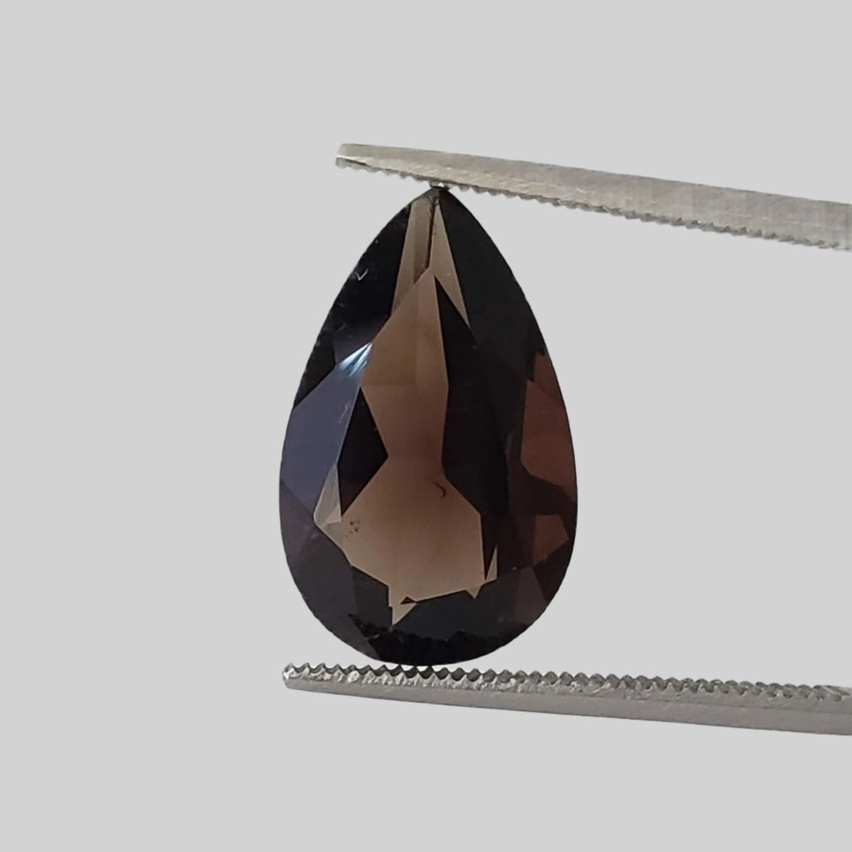  Dark Smoky Quartz | Pear Shape Cut | 16x12mm 