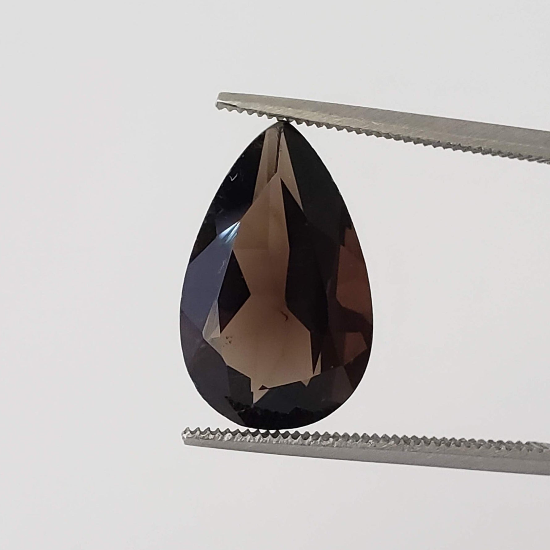 Dark Smoky Quartz | Pear Shape Cut | 16x12mm
