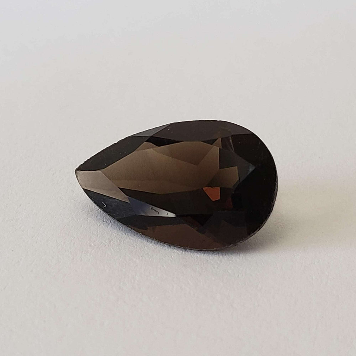  Dark Smoky Quartz | Pear Shape Cut | 16x12mm 