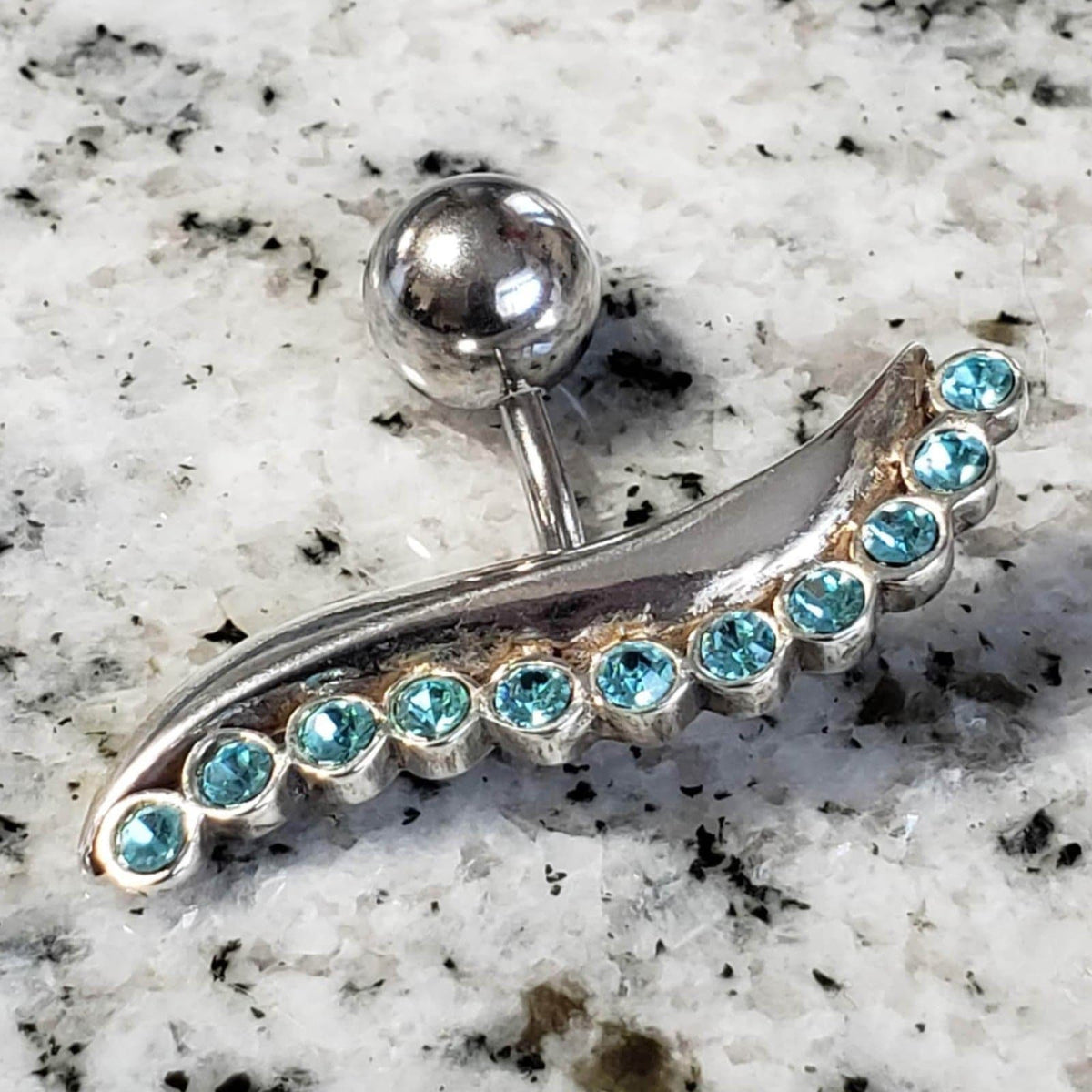 AquamarineBelly RingSilverJewelleryCanagem.com