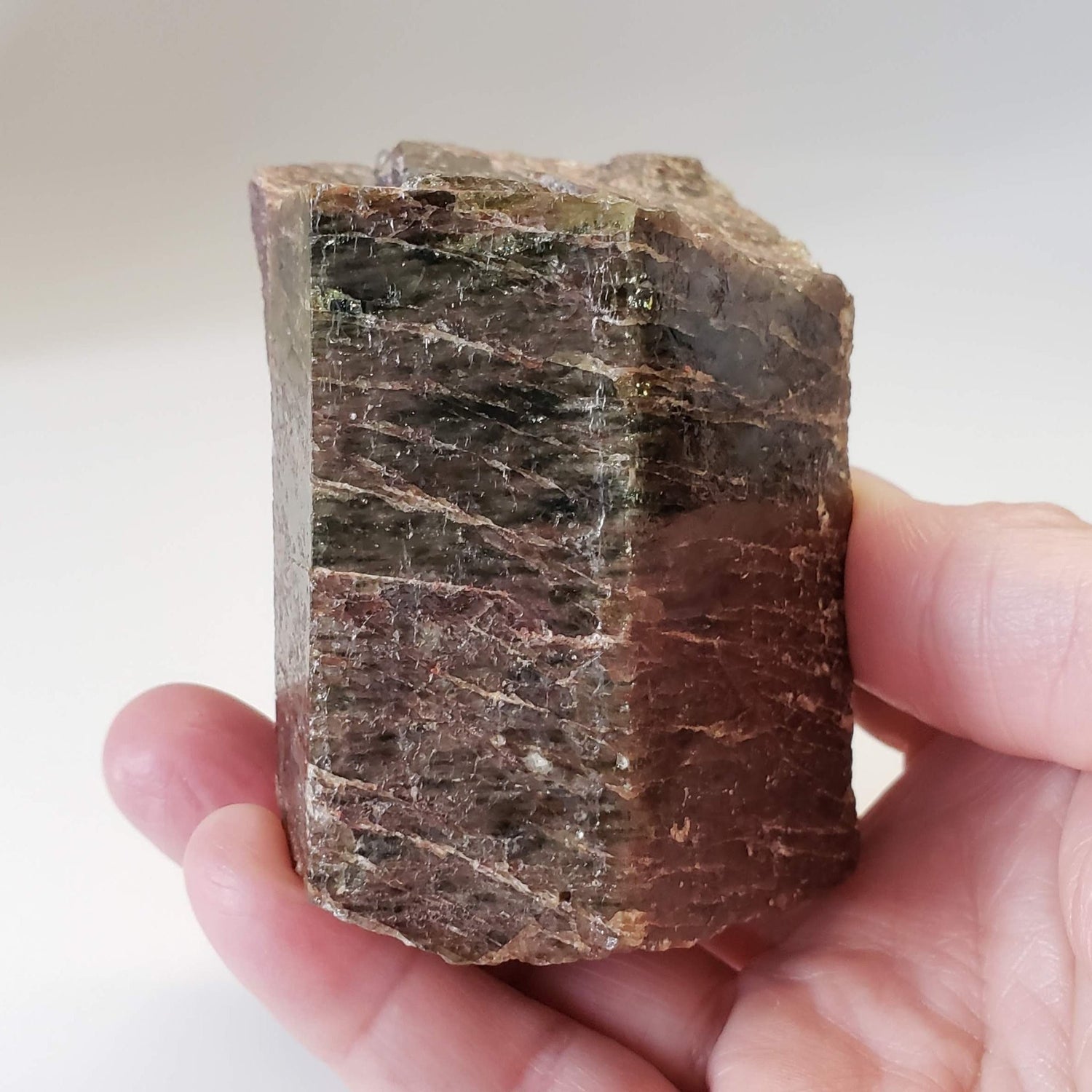 Fluorapatite Crystal | 584 grams | 6 Sided Crystal | Otter Lake, QC, Canada