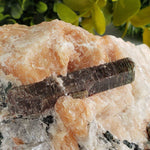 Fluorapatite Crystal on Calcite Matrix | 1.32 Kg | Otter Lake, Quebec