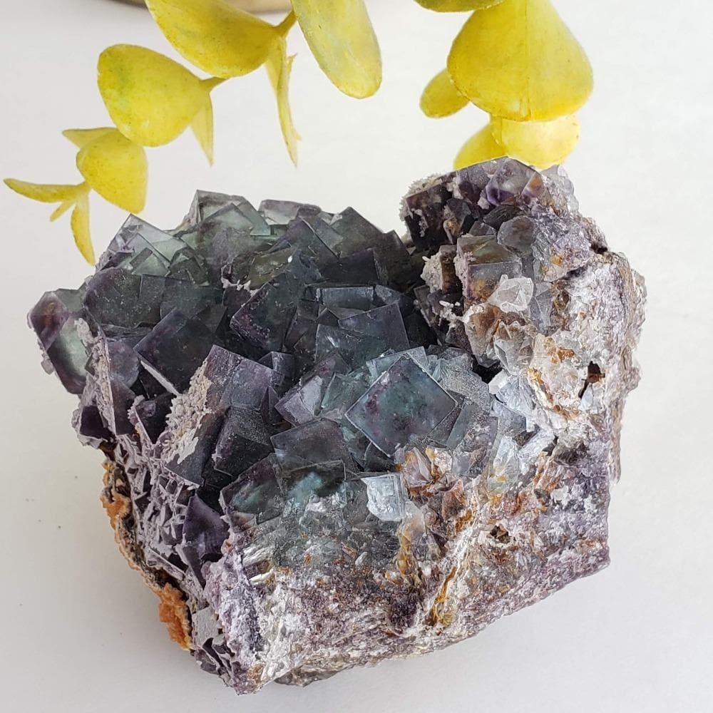  Fluorite Cluster Purple Mineral 466 Grams Crystal, Namibia 