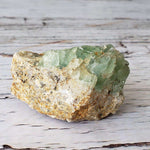 Fluorite Crystals Green on Matrix Mineral 91 Grams, Felix Mine, CA